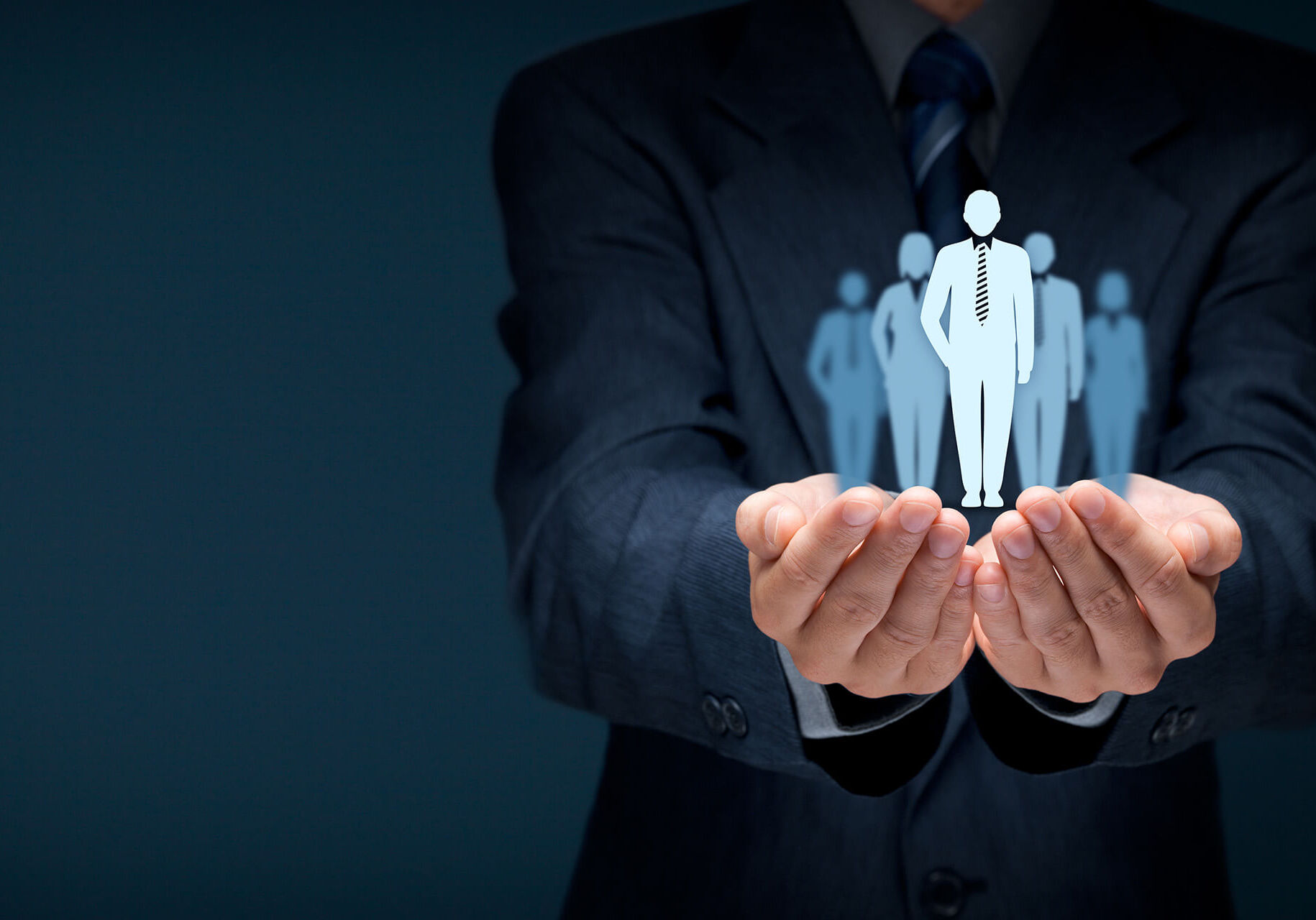 Influencer and opinion leader Influencer (opinion leader, team leader, CEO, market leader) and another business leading concepts, wide banner composition.