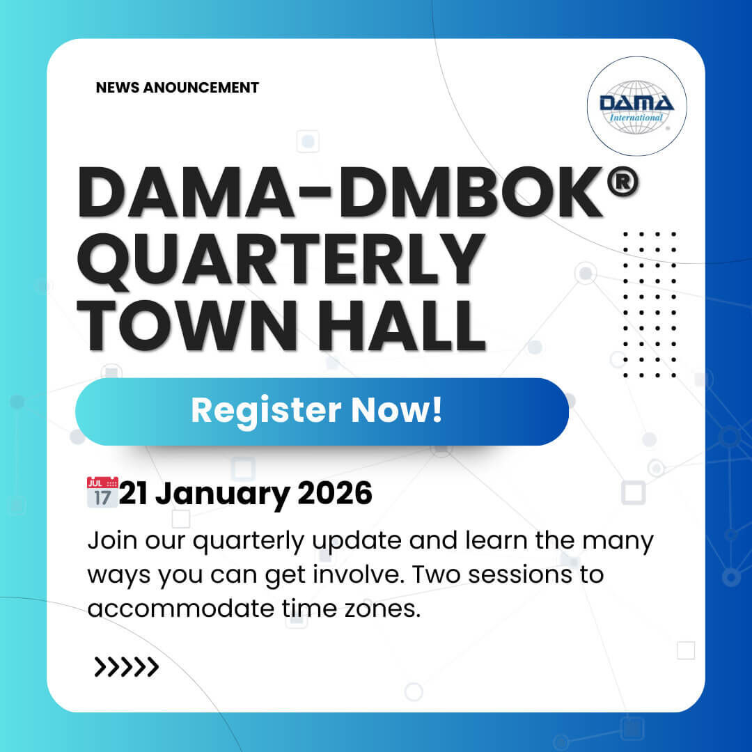 DAMA-DMBOK Town Hall, 21 January 2026-two sessions