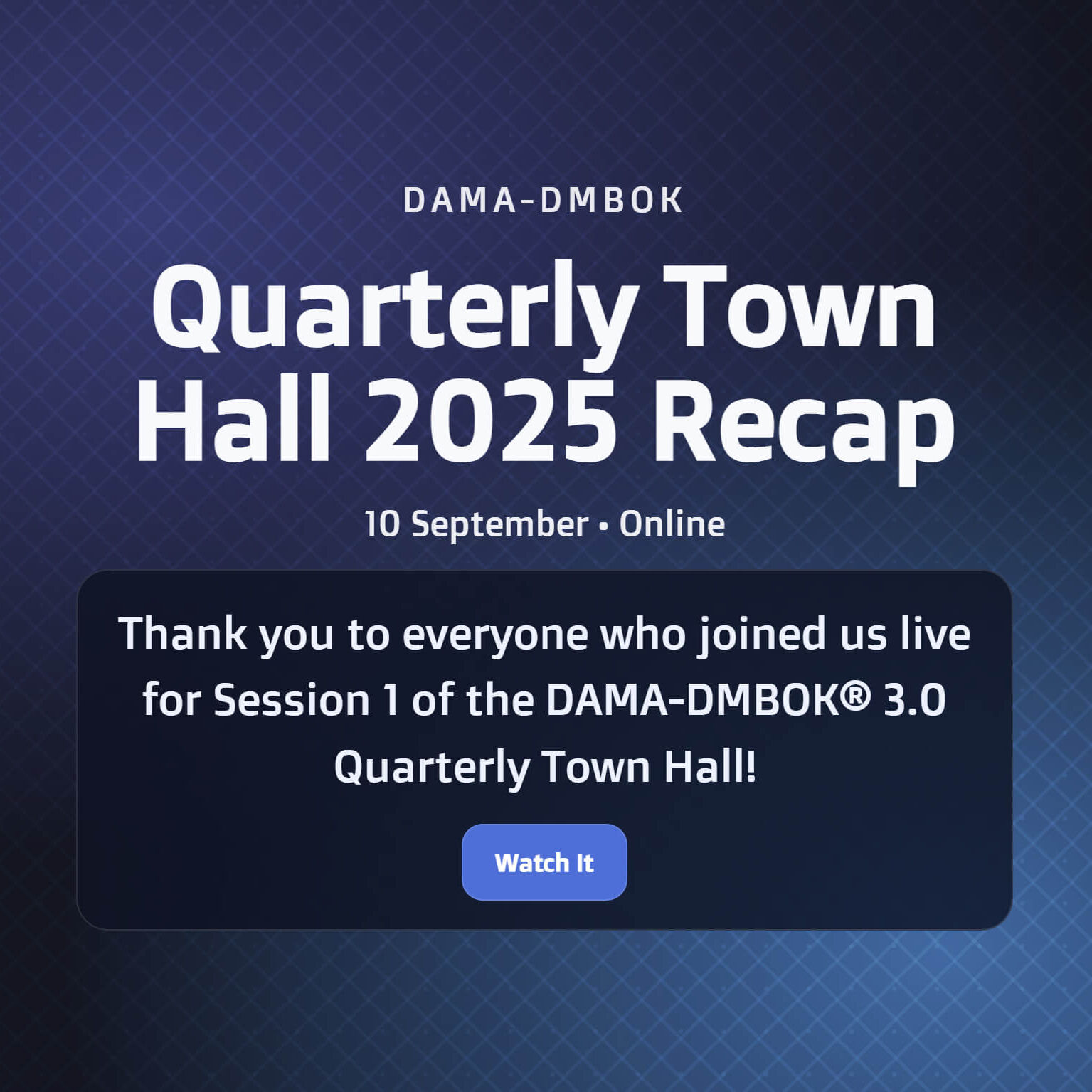 Townhall-recap