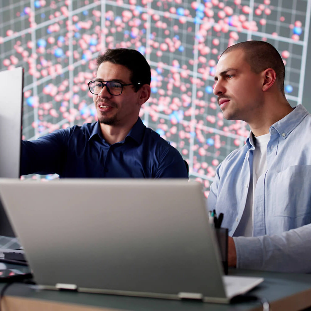 In the Cyber Data Team and Monitoring Center, a diverse group In the Cyber Data Team and Monitoring Center, a diverse group of professionals work together to ensure the security of computer technology and data.